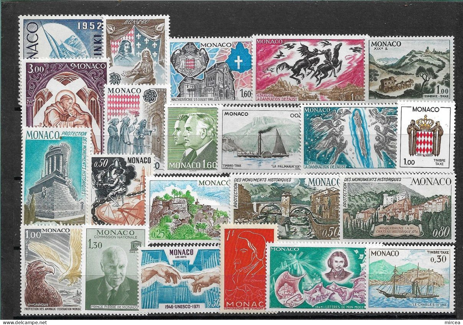 C5344 - Monaco Lot Timbres Neufs** - Collezioni & Lotti