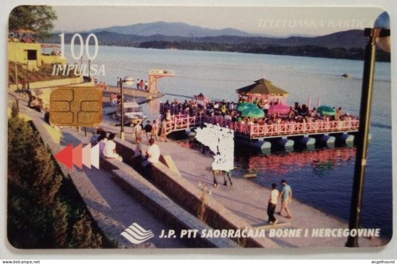 Bosnia 100 Units Chip Card - Lake Modrac, Lukavak - Bosnia