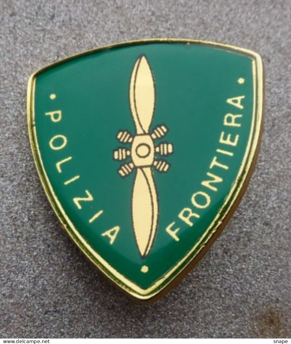 Distintivo Vetrificato - Polizia Di Frontiera Aerea - PS - Usato Obsoleto - Italian Police Insignia (283) - Polizei