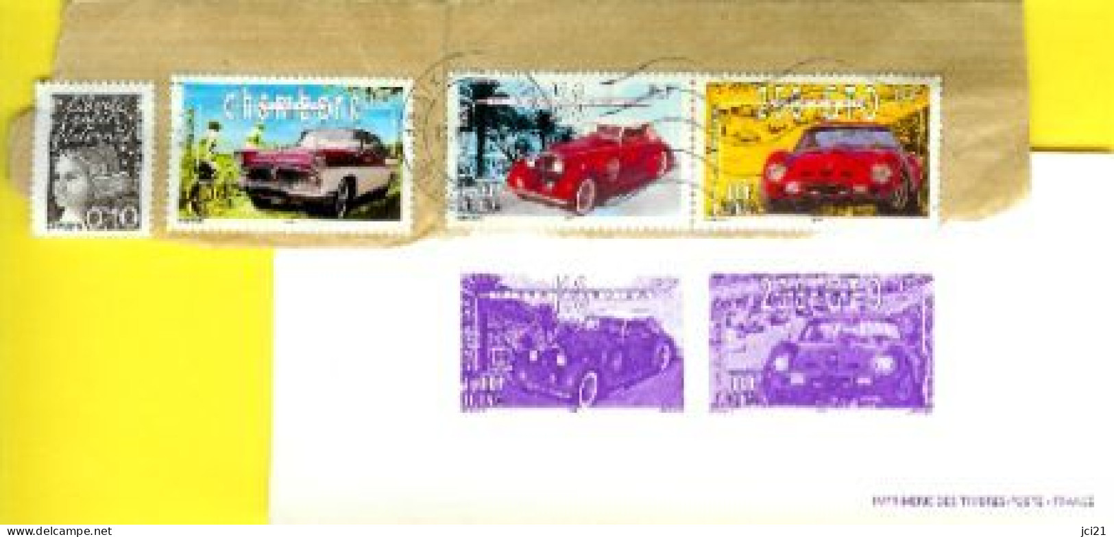 BLOC + TIMBRES SIMCA CHAMBORD - HISPANO SUIZA K6 - FERRARI 250 GTO (597)_T1045 - Automovilismo