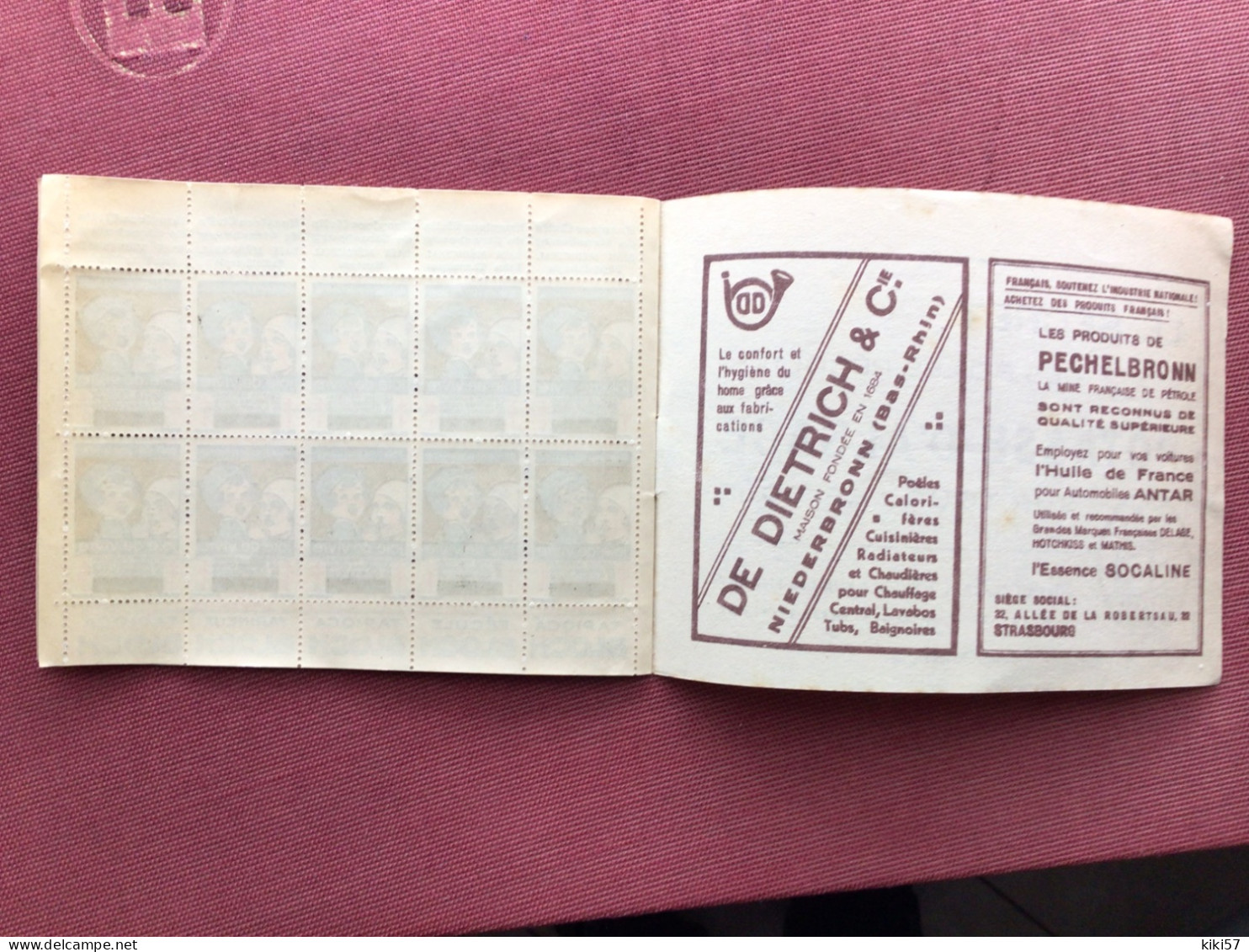 CARNET DE TIMBRES ANTITUBERCULEUX 1932 complet