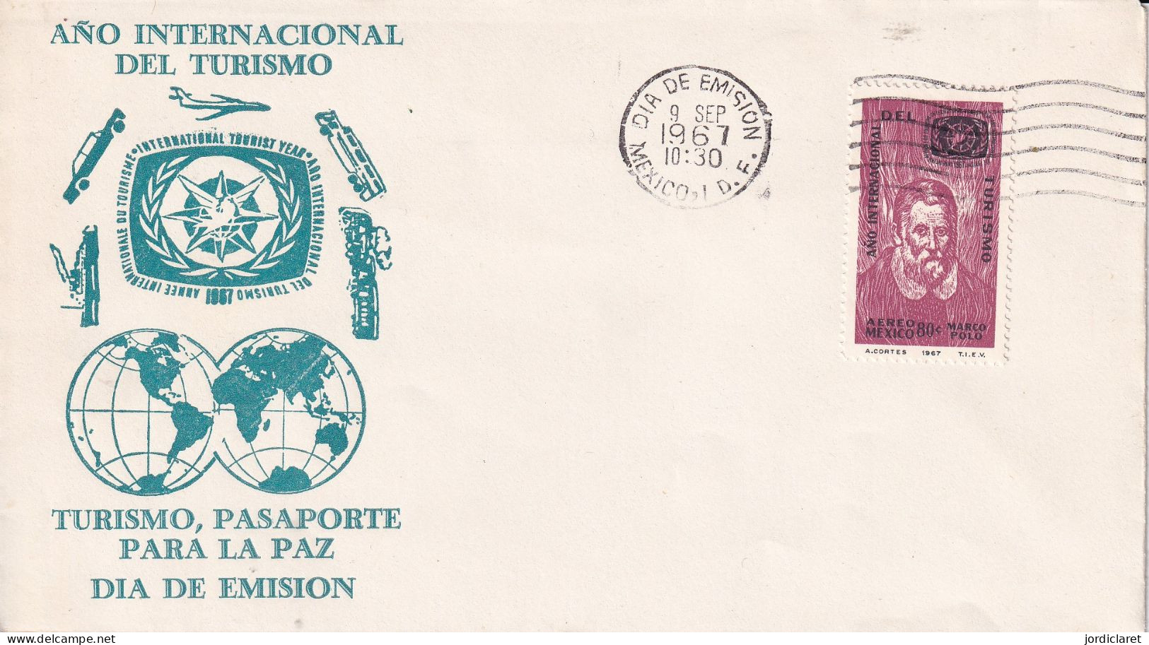 FDC  MEXIC  1967 - Other & Unclassified