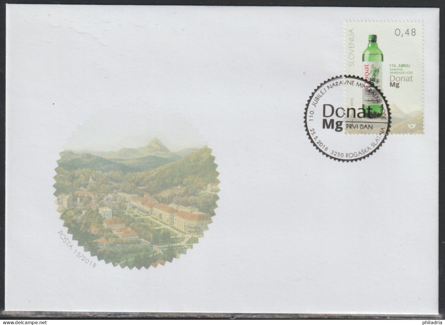 Slovenia, 2018, Donat Mineral Water, FDC - Other & Unclassified