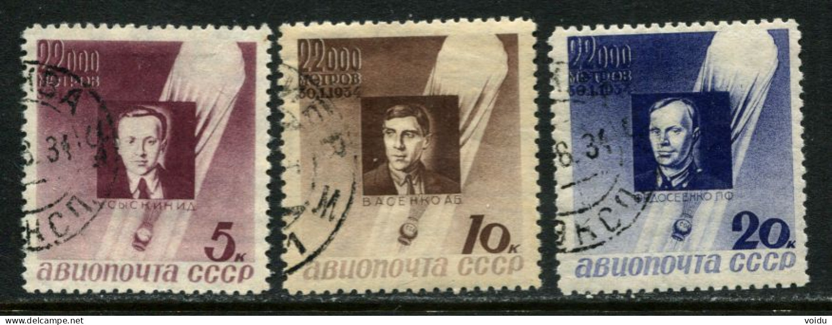 Russia  1934  Mi 480-82 Used - Neufs