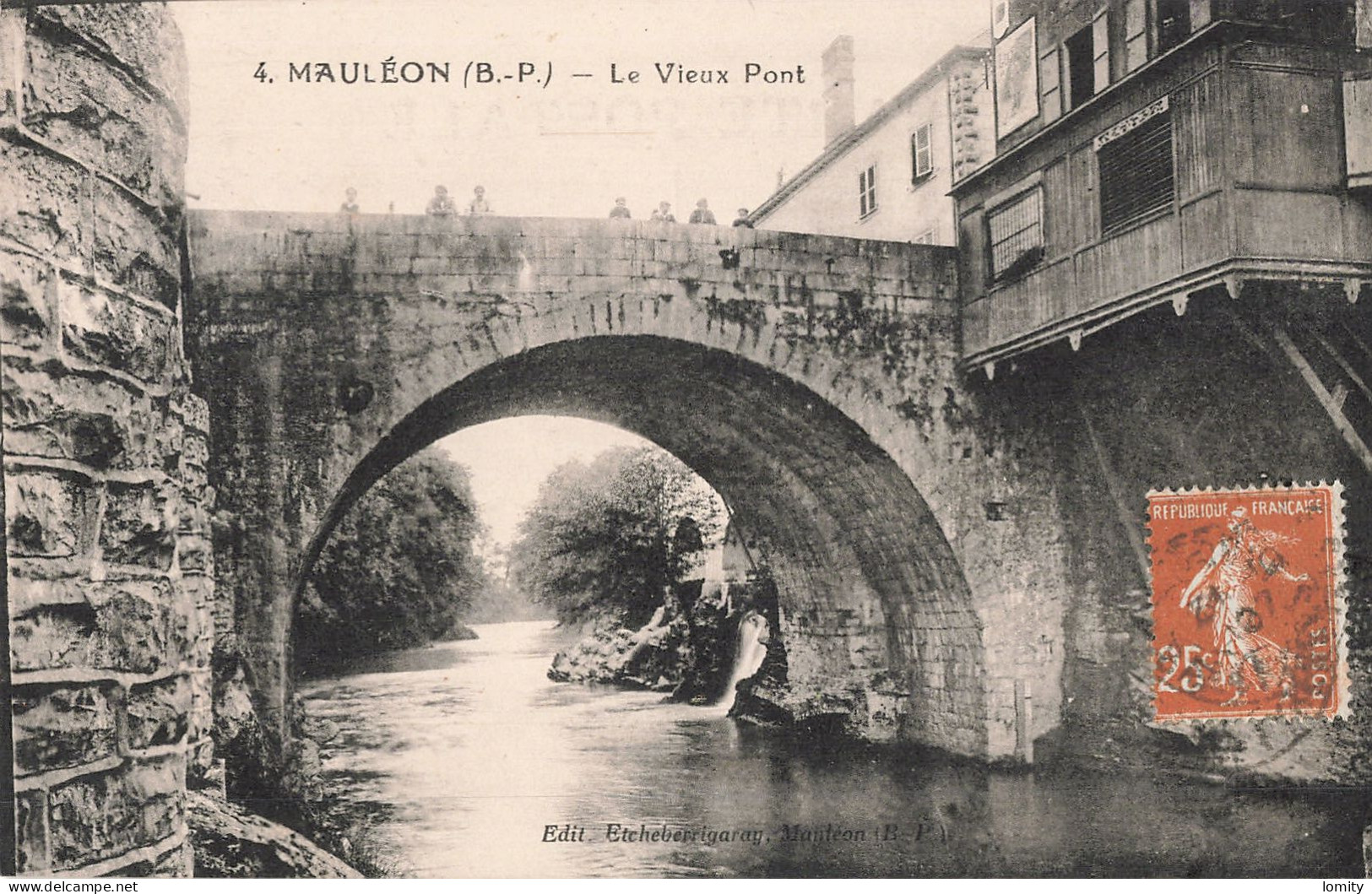 64 Mauleon Le Vieux Pont CPA - Mauleon Licharre