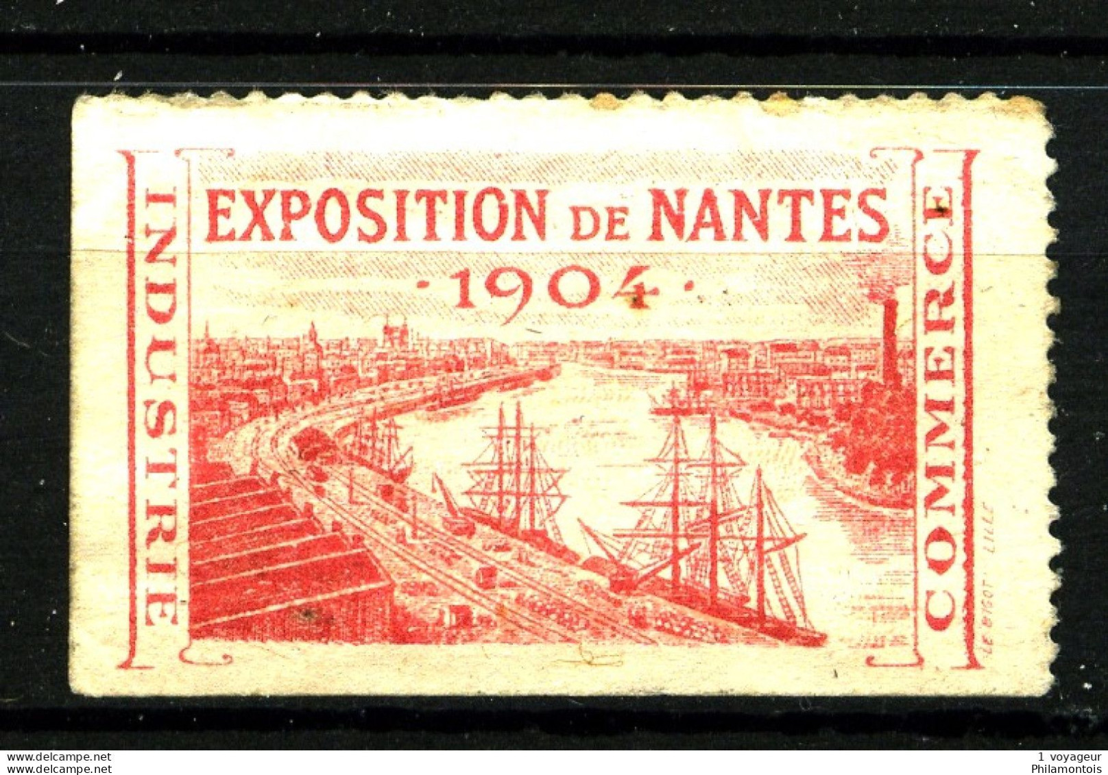 Vignette "Exposition De NANTES - 1904" - Gommée - Neuf N* - Très Beau - Turismo (Viñetas)