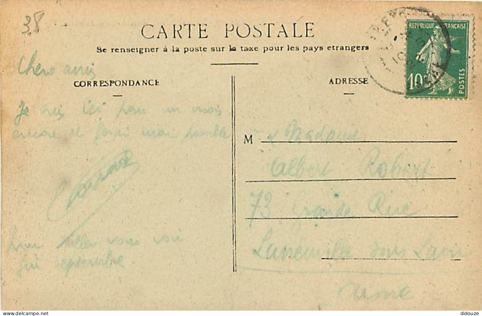 38 - Theys - La Rue Principale Et L'Hotel De Ville - Animée - Oblitération Ronde De 1922 - CPA - Voir Scans Recto-Verso - Theys