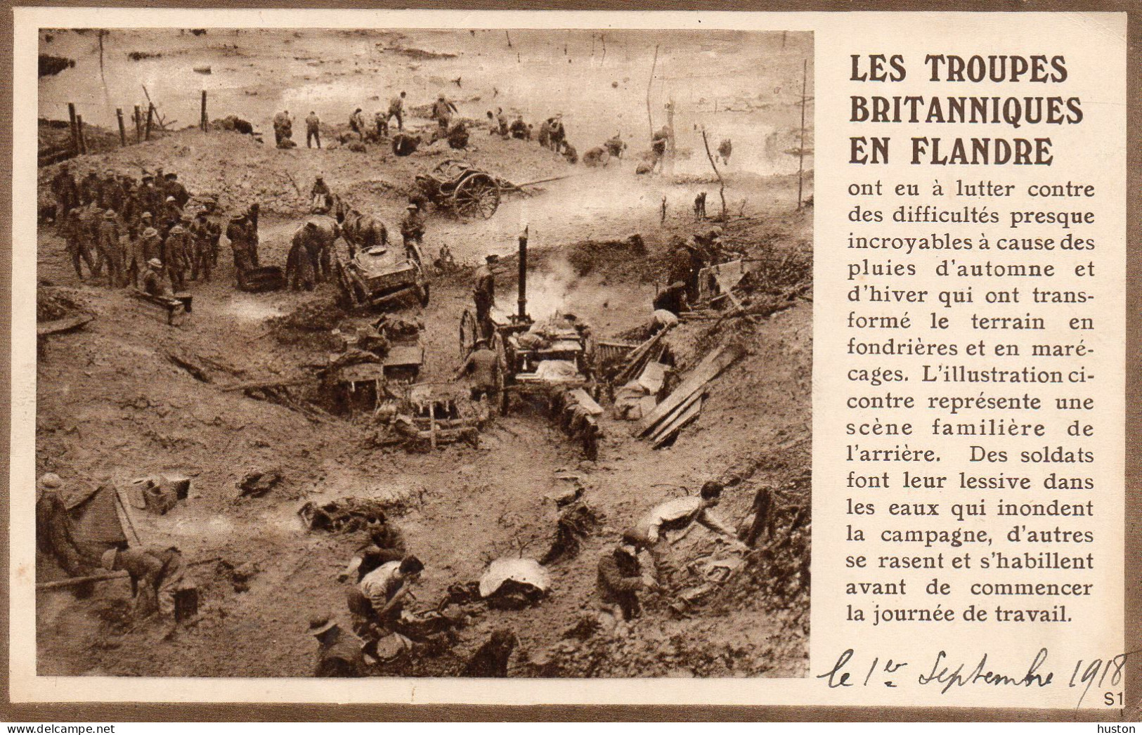 1918 - Les Troupes Britaniques En Flandre - Andere Kriege