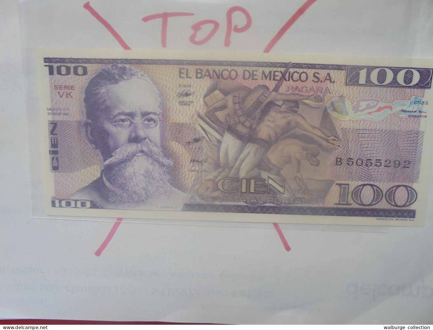 MEXIQUE 100 PESOS 1982 Neuf (B.33) - Mexique