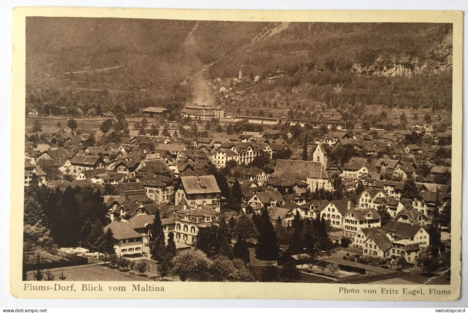 FLUMS-DORF Blick Vom Maltina - Flums