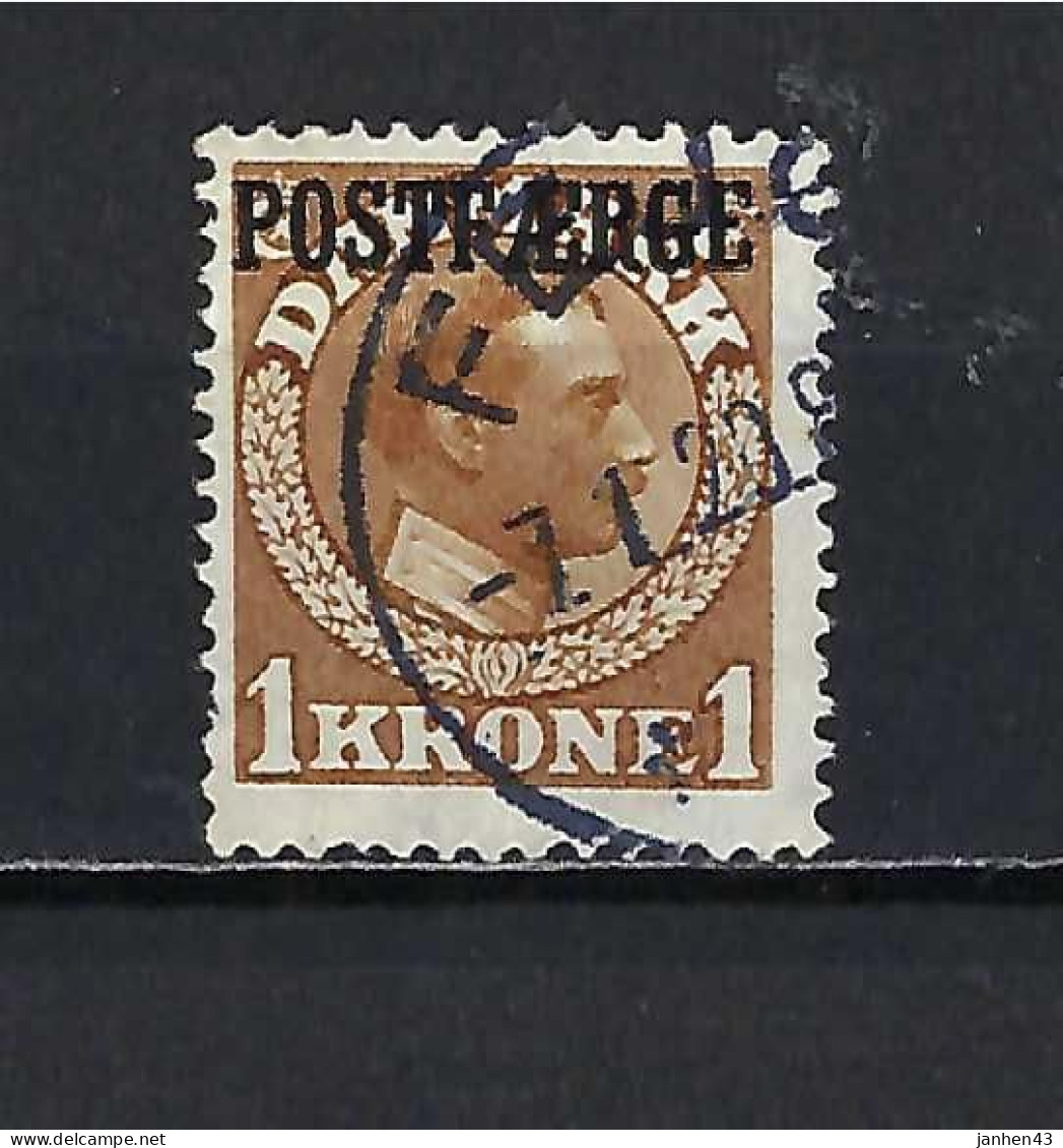 Denmark POSTFAERGE  1 Kr Brown - Colis Postaux