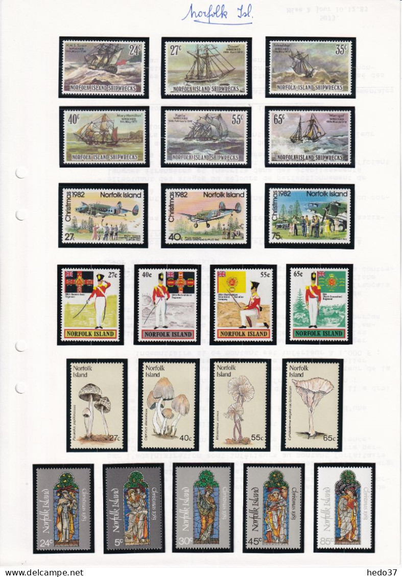 Ile Norfolk - Collection Vendue Page Par Page - Neufs ** Sans Charnière - TB - Norfolkinsel