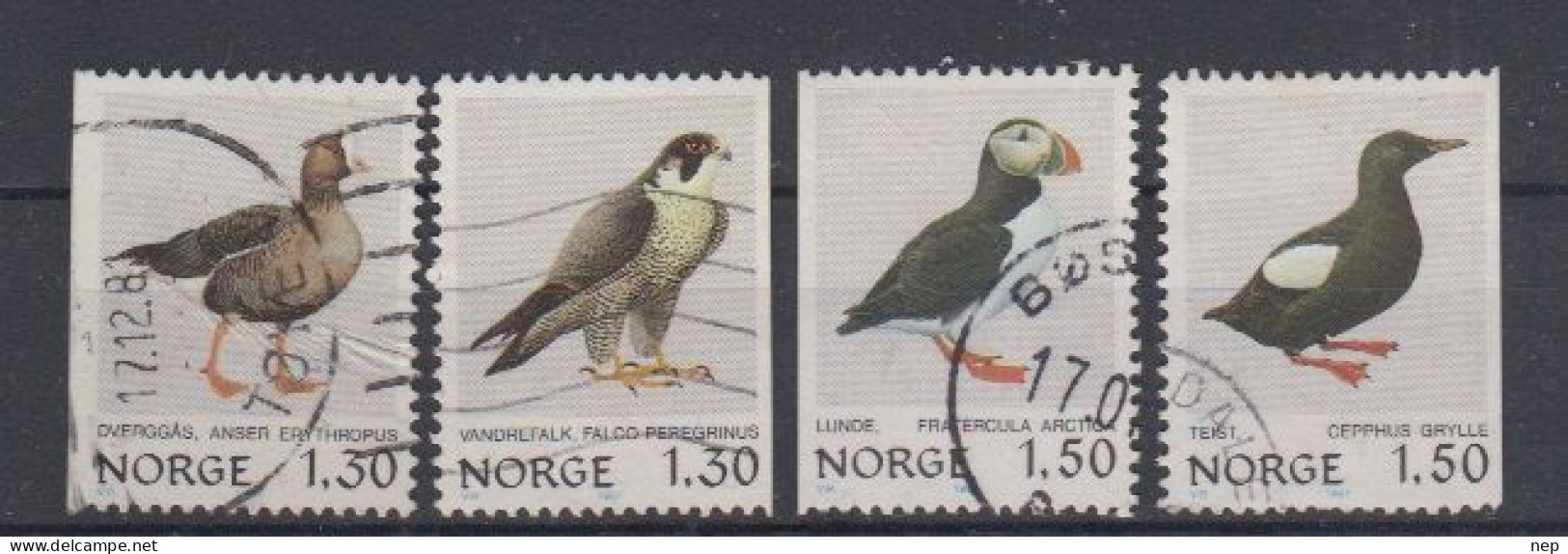 NOORWEGEN - Michel - 1981 - Nr 827/30 - Gest/Obl/Us - Usados