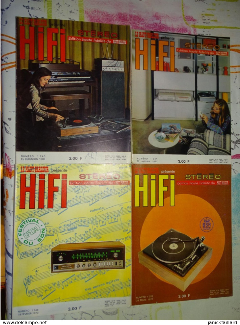 Lot Revue Vintage - Le Haut Parleur Présente Hi-fi X 4 Numéro 1 253,244,248,240 Sommaire Sur Photos - Computers