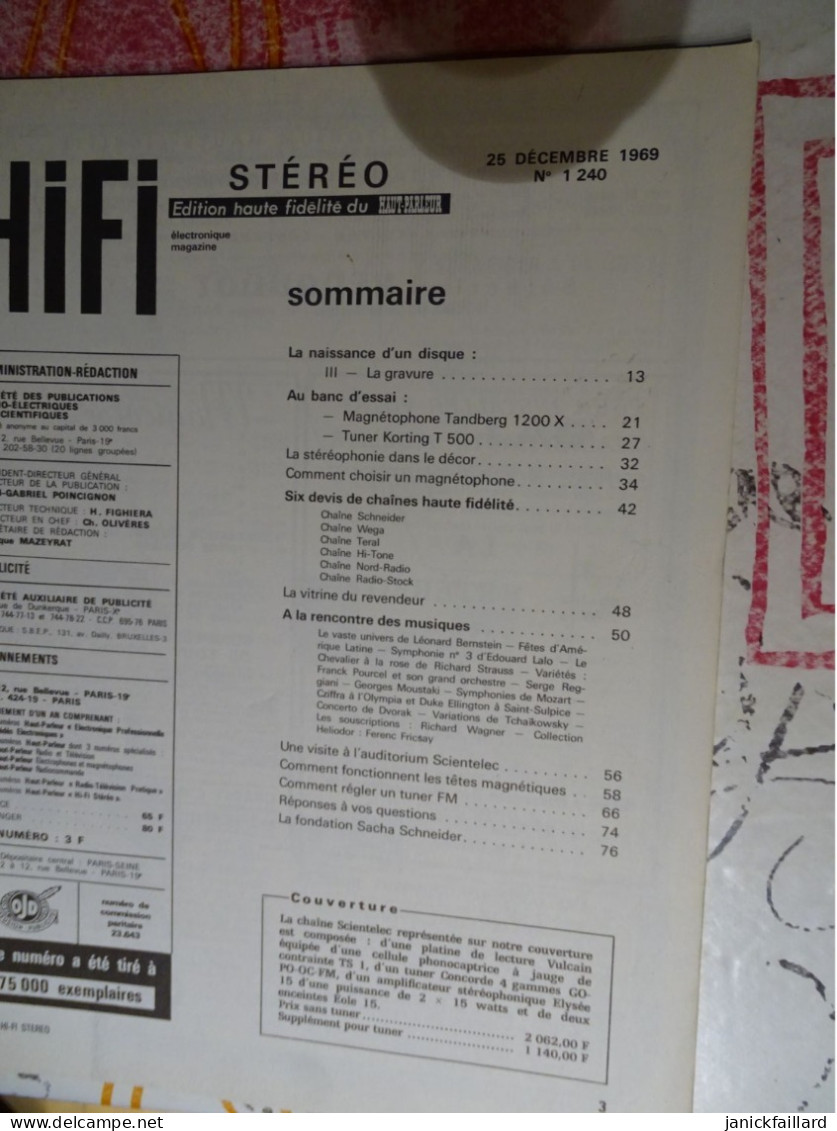 Lot Revue Vintage - Le Haut Parleur Présente Hi-fi X 4 Numéro 1 253,244,248,240 Sommaire Sur Photos - Informatica