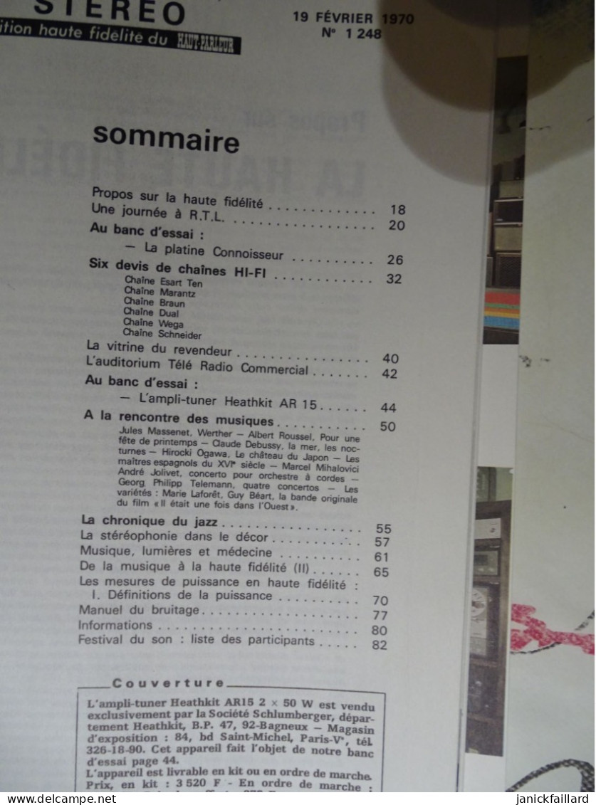 Lot Revue Vintage - Le Haut Parleur Présente Hi-fi X 4 Numéro 1 253,244,248,240 Sommaire Sur Photos - Informática