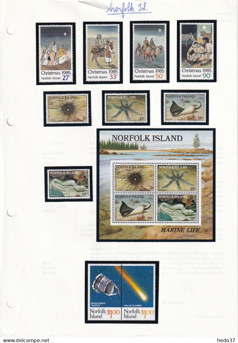 Ile Norfolk - Collection Vendue Page Par Page - Neufs ** Sans Charnière - TB - Norfolkinsel