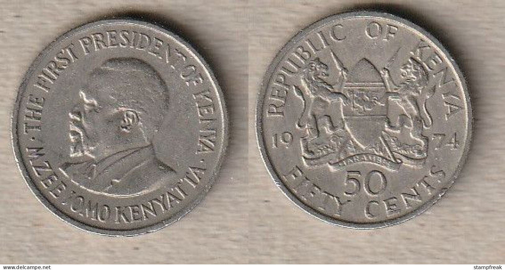 02455) Kenia, 50 Cent 1974 - Kenya