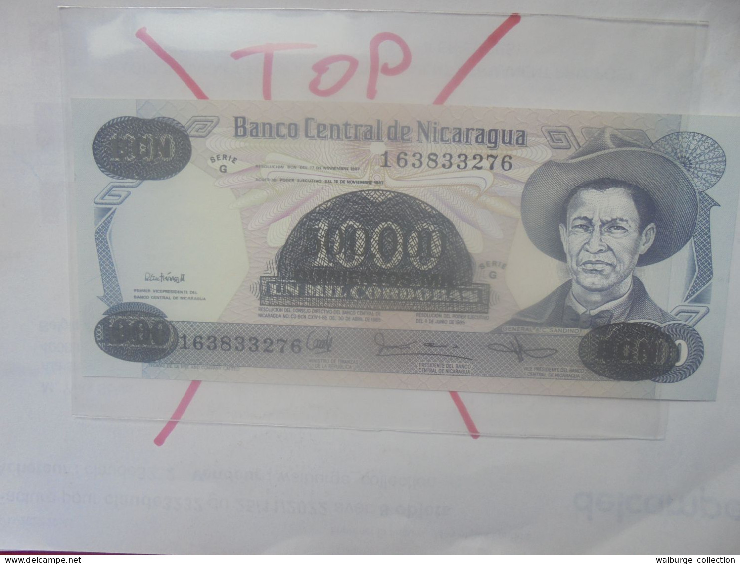 NICARAGUA 500.000 CORDOBAS/1000 Cordobas 1987 Neuf (B.33) - Nicaragua