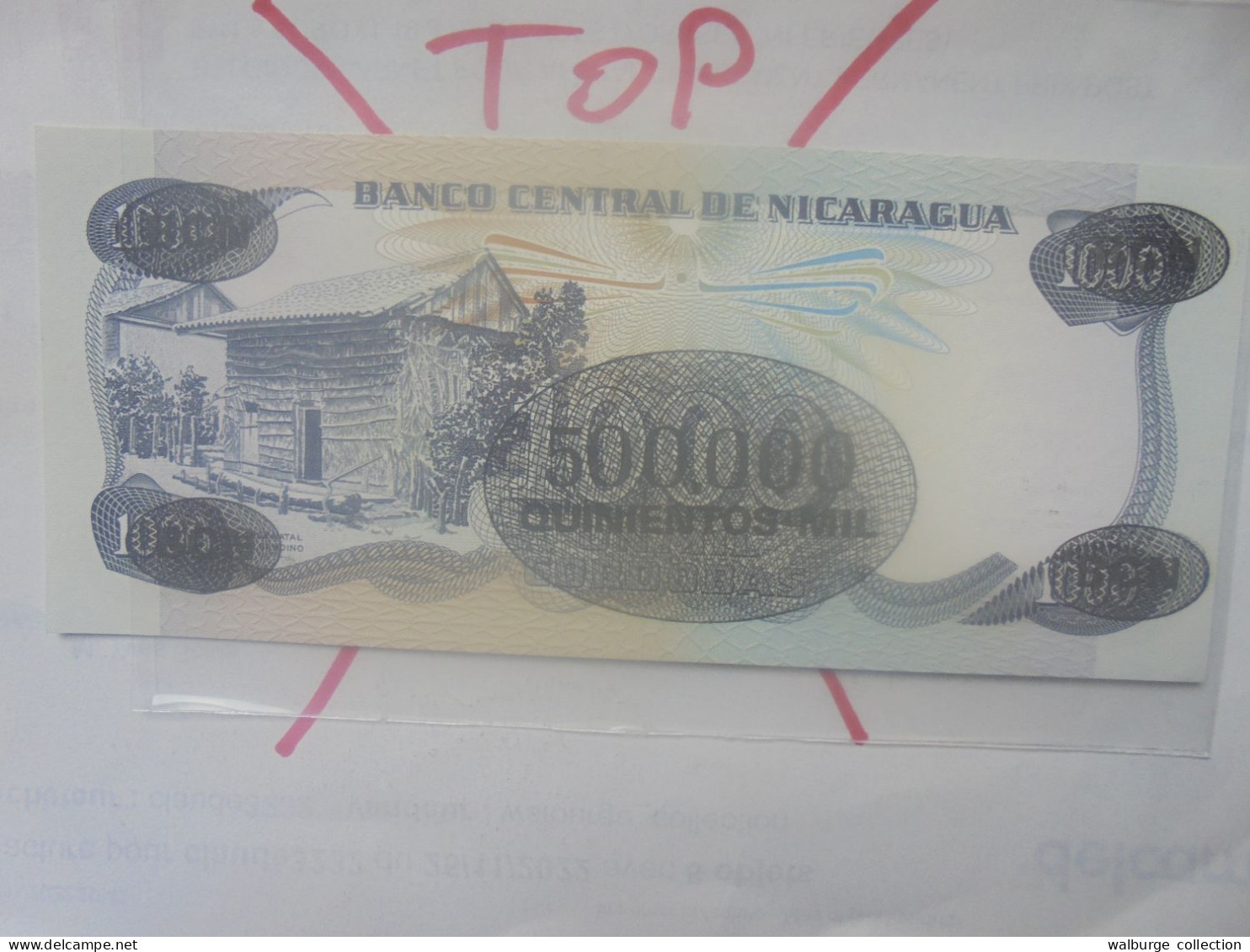 NICARAGUA 500.000 CORDOBAS/1000 Cordobas 1987 Neuf (B.33) - Nicaragua