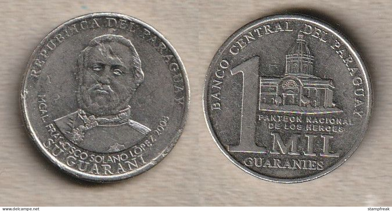 02456) Paraguay, 1 Mil 2008 - Paraguay