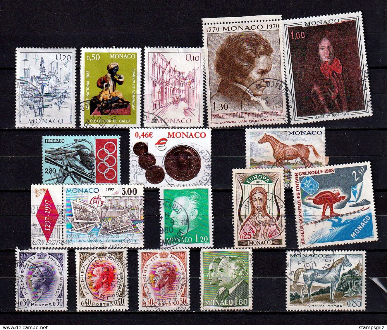 Monaco : Timbres Oblitérés - Lots & Serien