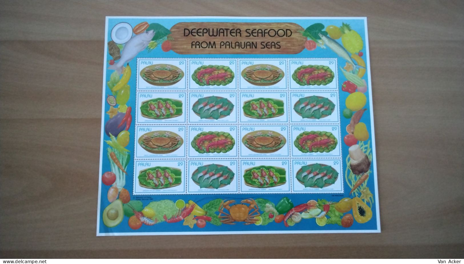 Palau Deepwater Seafood MNH. - Palau