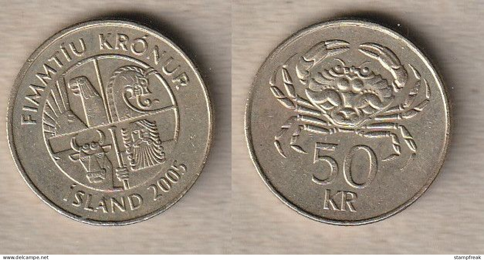 02458) Island, 50 Kronen 2005 - Islande
