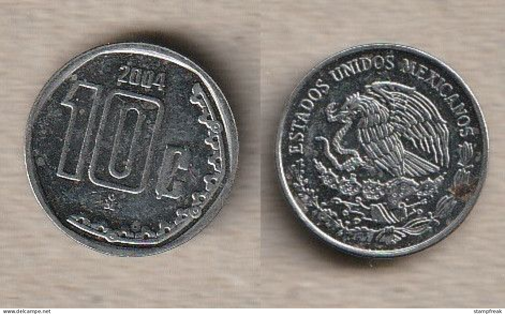 02460) Mexico, 10 Centavos 2004 - Mexique