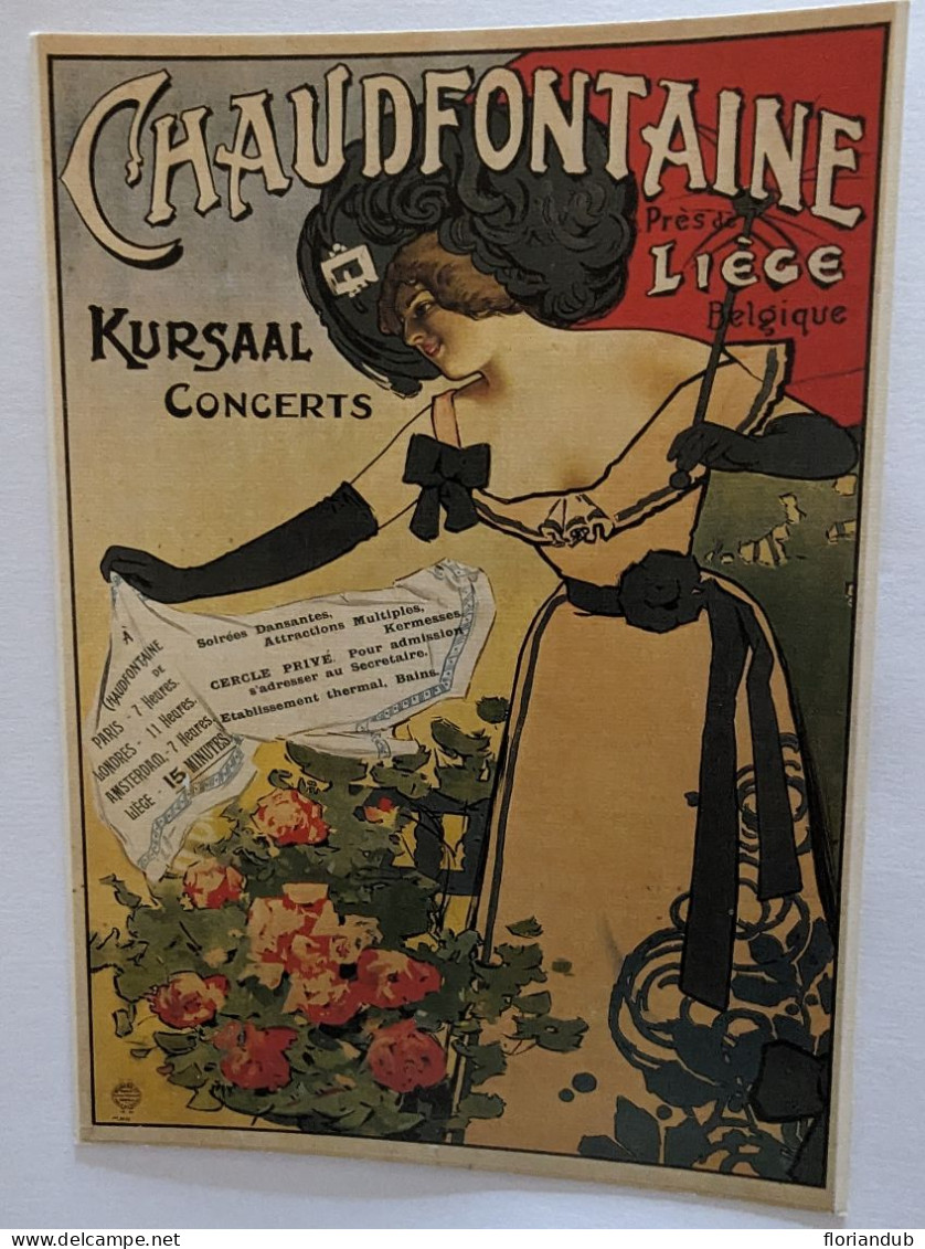 CP PUB -  Affiche De Jules Grun Cabaret Chaudfontaine Liège - Inns