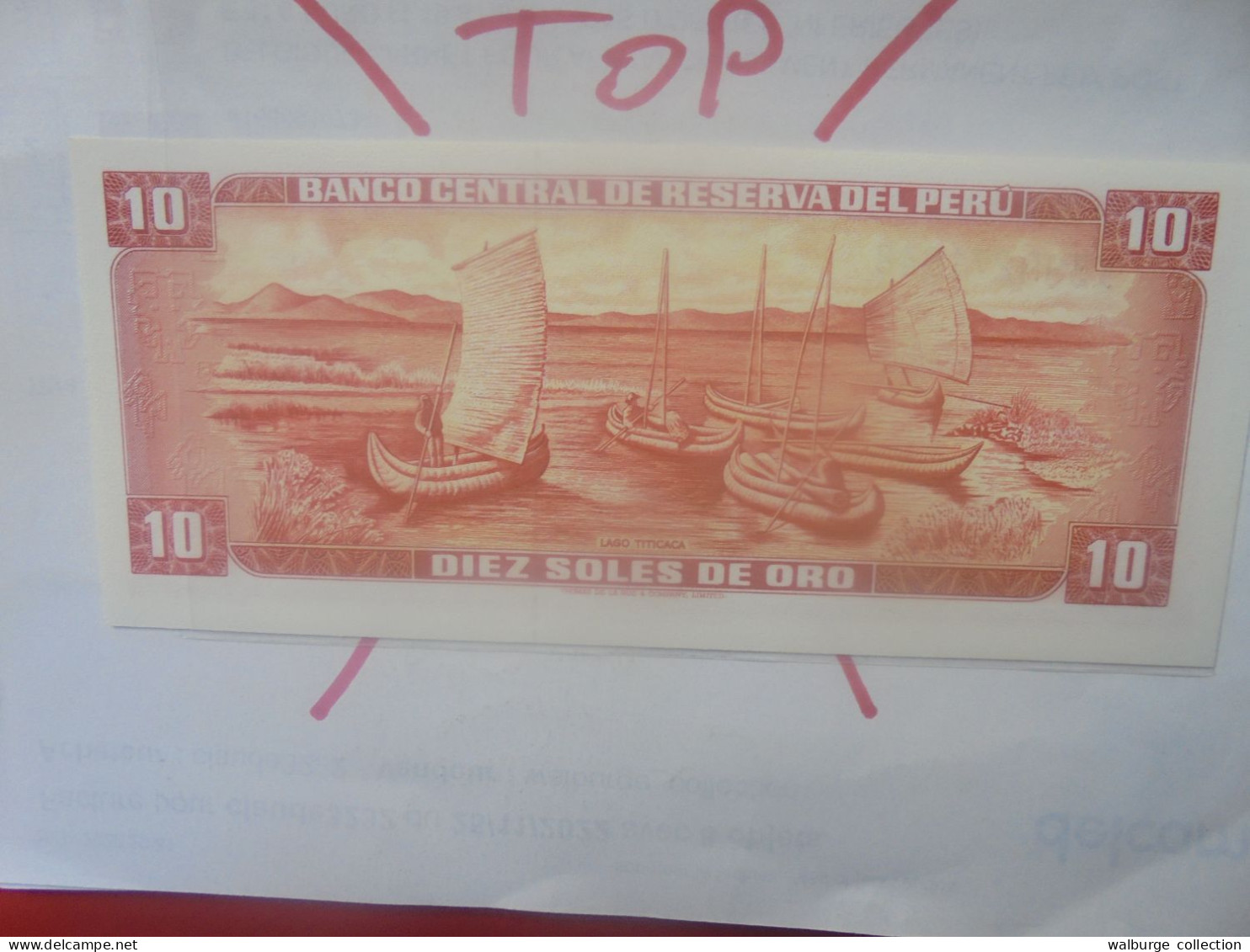 PEROU 10 SOLES 1975 Neuf (B.33) - Peru