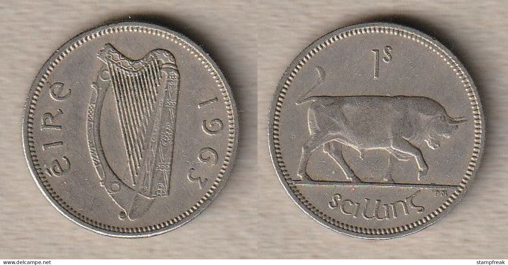 02461) Irland, 1 Shilling 1963 - Ierland