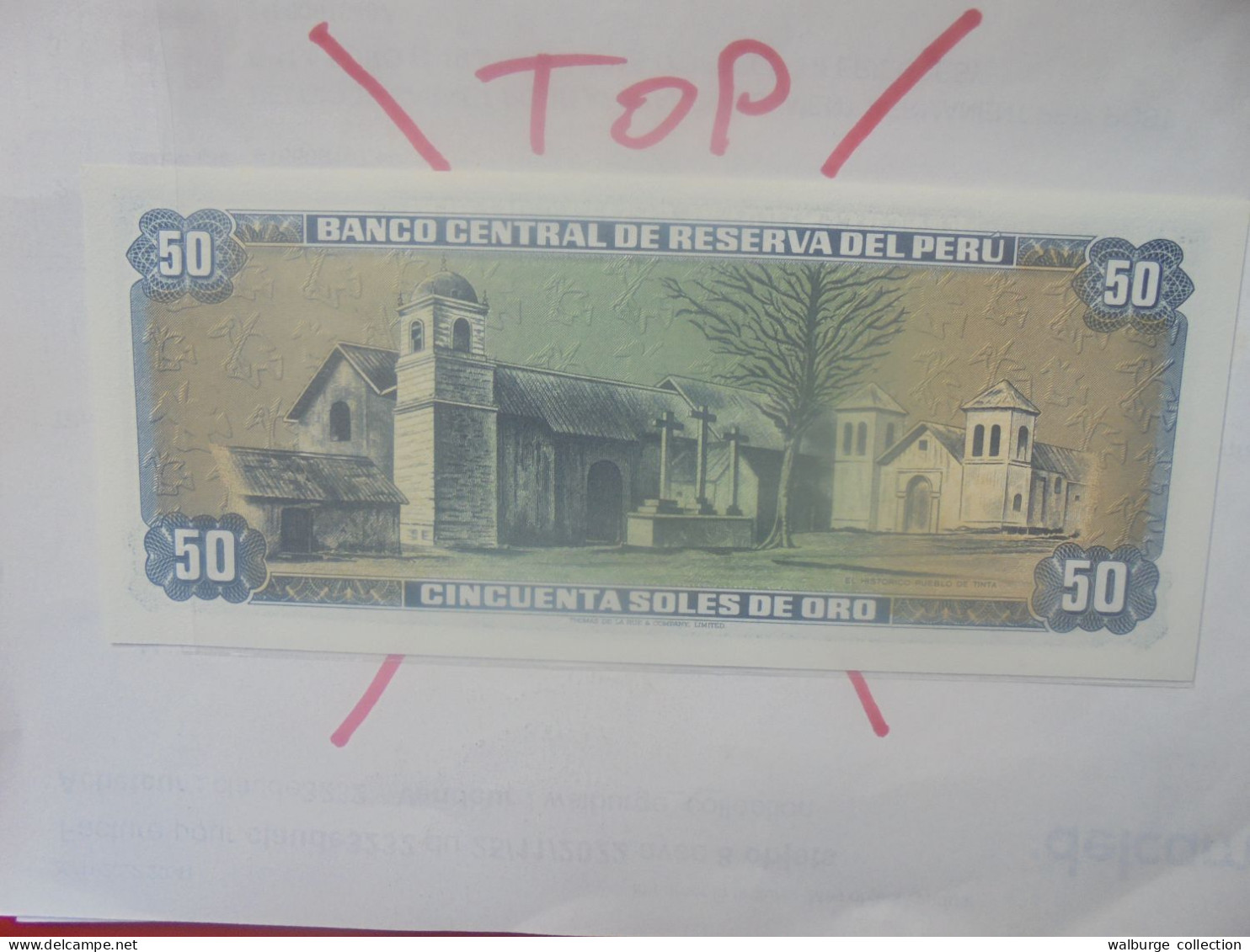 PEROU 50 SOLES 1977 Neuf (B.33) - Perú