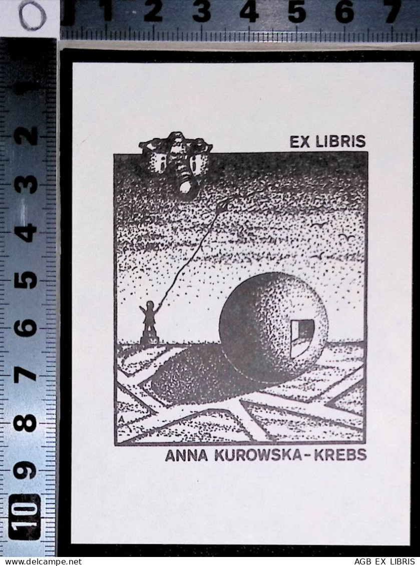 EX LIBRIS ALFRED GAUDA Per ANNA KUROWSKA-KREBS L27bis-F02 EXLIBRIS - Exlibris