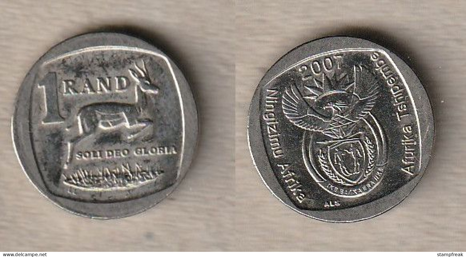 02481) Südafrika, 1 Rand 2007 - Afrique Du Sud