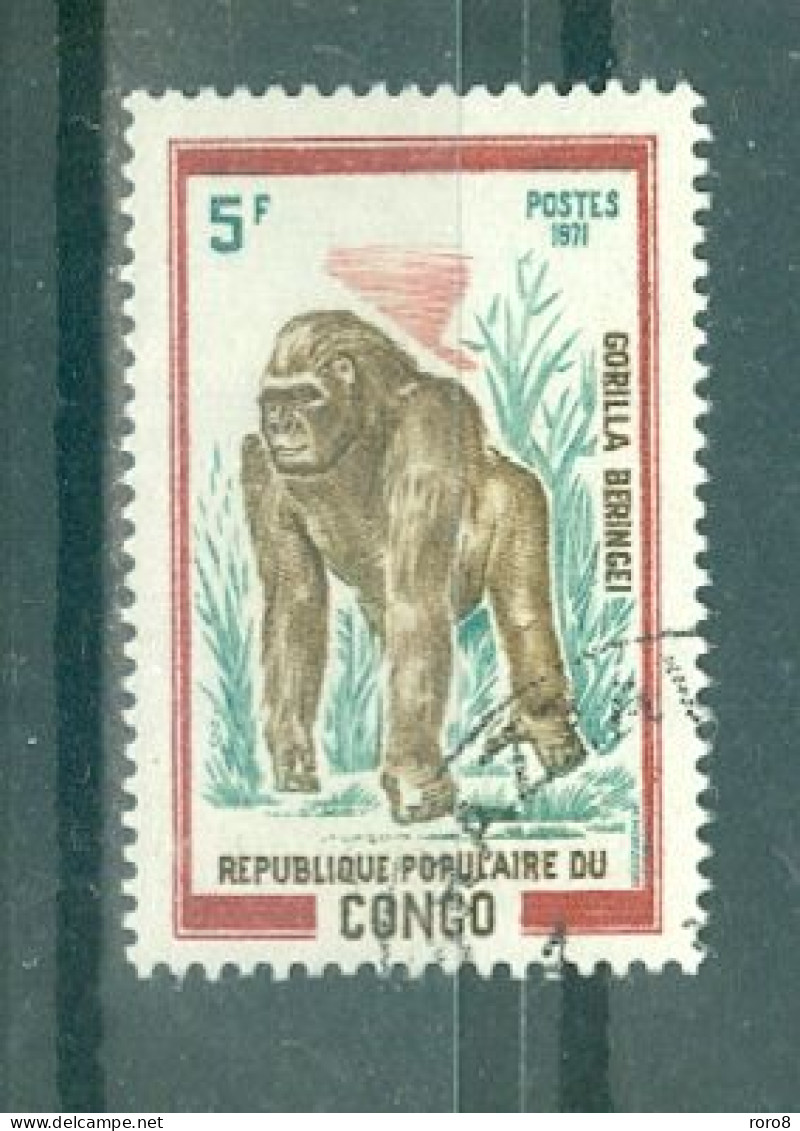 REPUBLIQUE DU CONGO - N°322 Oblitéré - Animaux Sauvages. Sujets Divers. - Gorilla's