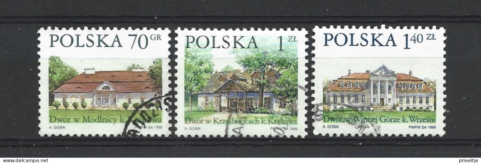 Poland 1999 Architecture Y.T. 3550/3552 (0) - Used Stamps