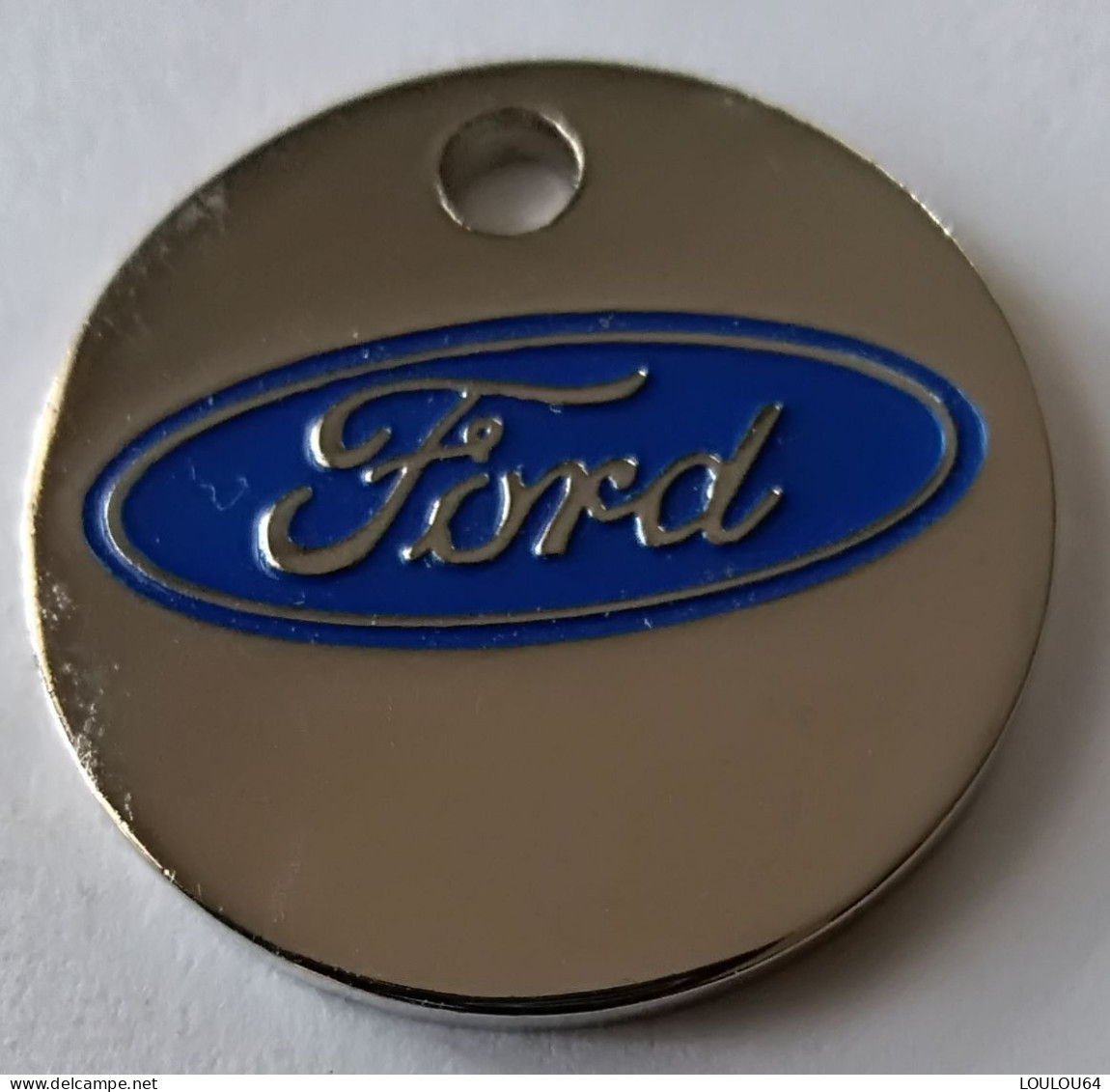 Jeton De Caddie - Automobiles - FORD - TROYES - CHAUMONT - ROMILLY - Métal - - Trolley Token/Shopping Trolley Chip