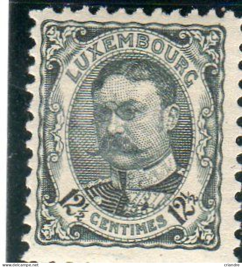 Luxembourg Année 1906-15 Guillaume IV N°75** - 1891 Adolfo De Frente