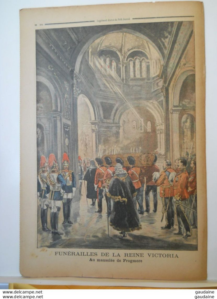 LE PETIT JOURNAL N°535 - 17 FEVRIER 1901 - FUNERAILLES DE LA REINE  VICTORIA D'ANGLETERRE - RETOUR DE CHINE - Le Petit Journal