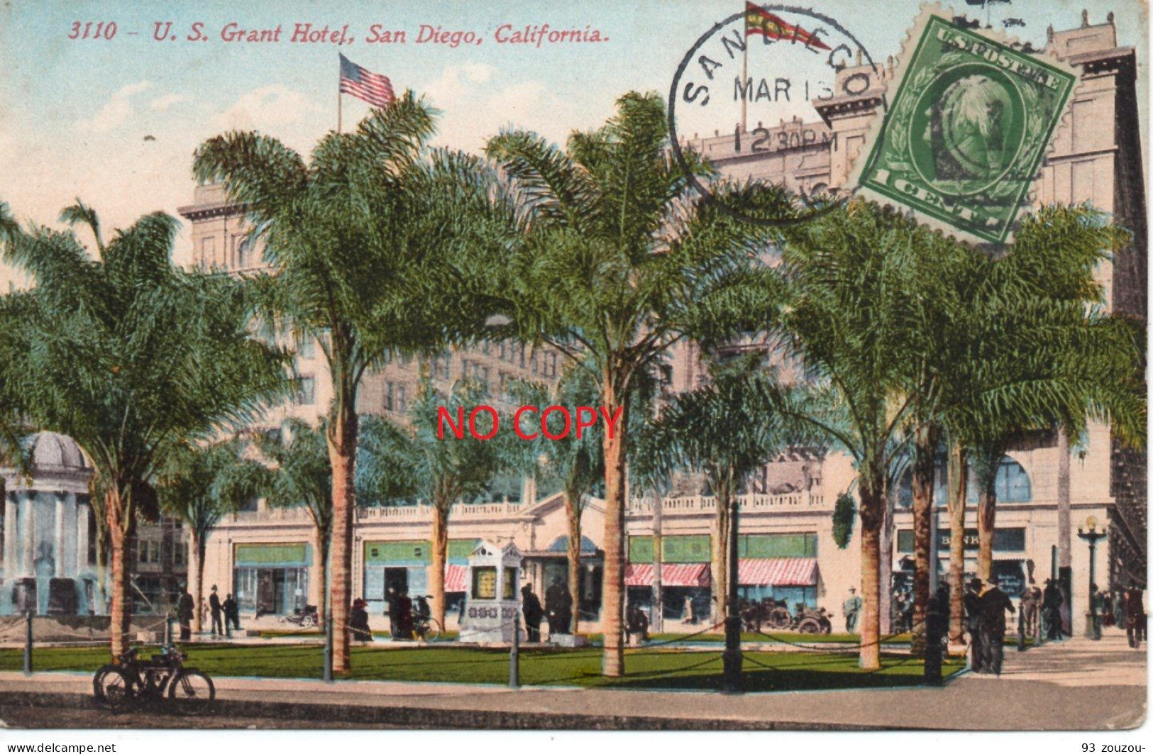 CALIFORNIA . San Diego -Grant Hôtel. Carte Oblitérée Mais Vierge - San Diego