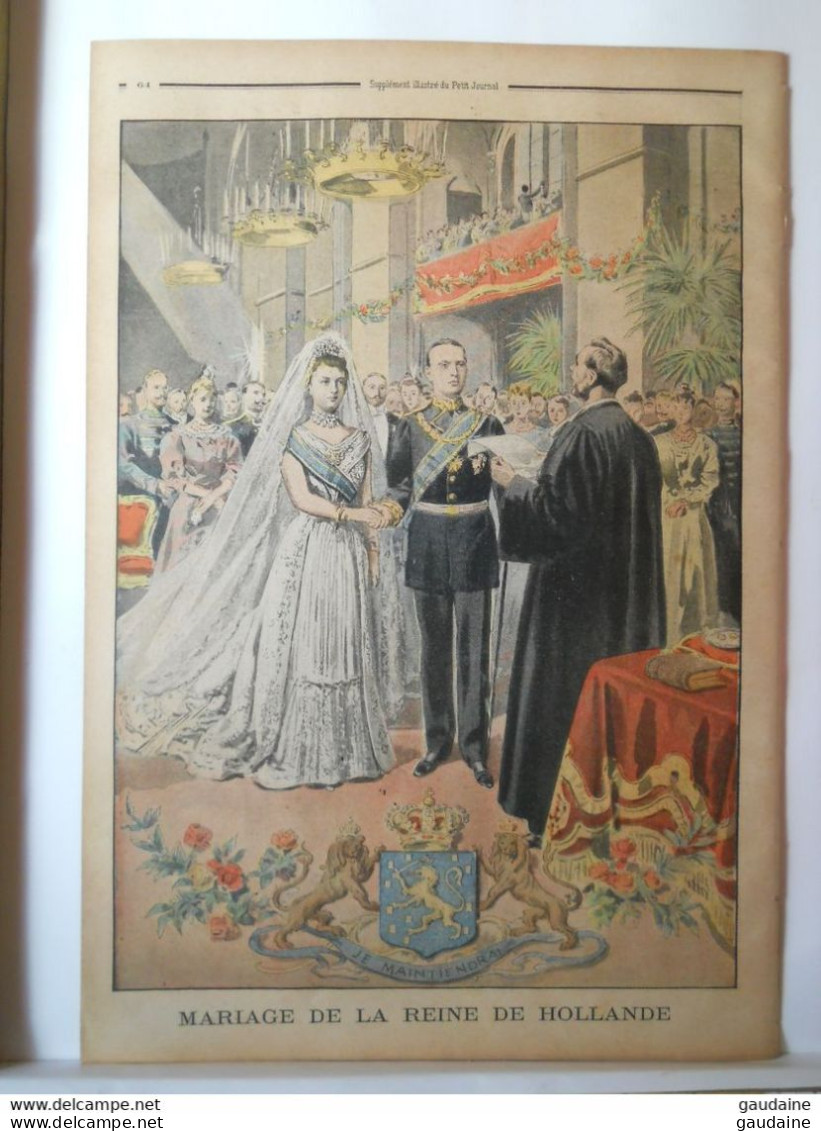 LE PETIT JOURNAL N°536 - 24 FEVRIER 1901 - REINE ALEXANDRA D'ANGLETERRE - MARIAGE DE LA REINE DE HOLLANDE - Le Petit Journal