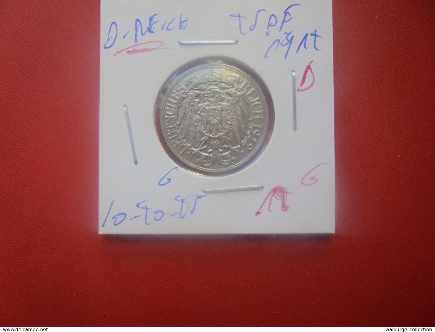 DEUTSCHES REICH 25 Pfennig 1912 "D" (A.11) - 25 Pfennig