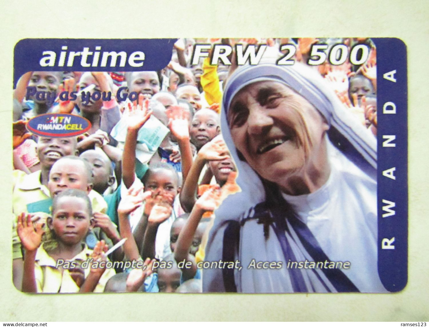 AIRTIME   RWANDA   DIFFICULT MOTHER   TERESA - Rwanda