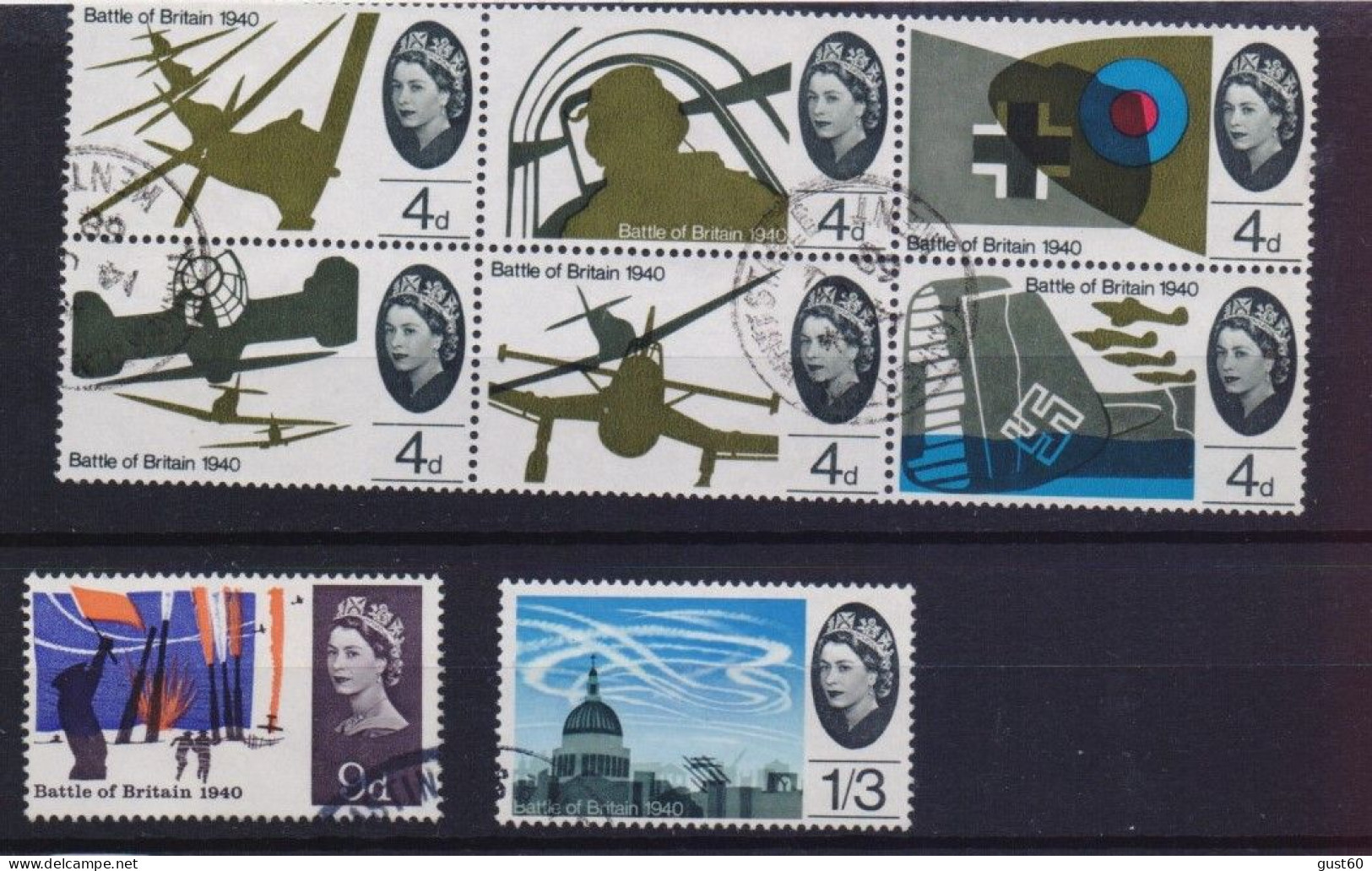 1965 B.O.B. Phos. 8 Val. VFU - Used Stamps