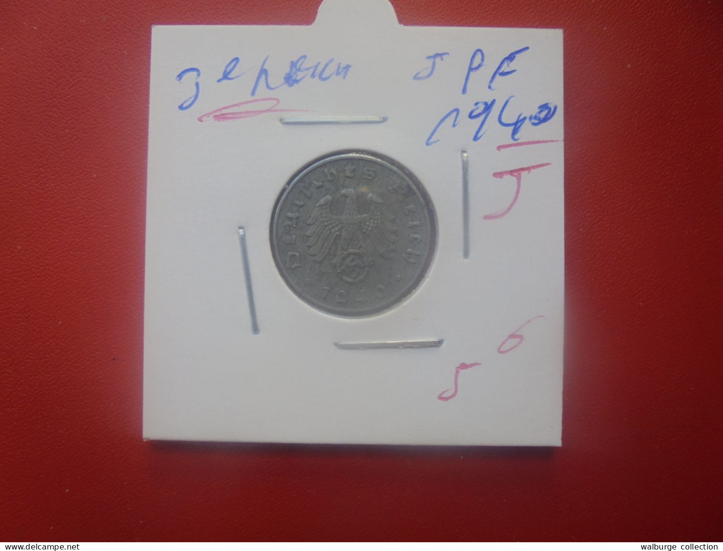 3eme REICH 5 Pfennig 1940 "J" (A.11) - 5 Reichspfennig