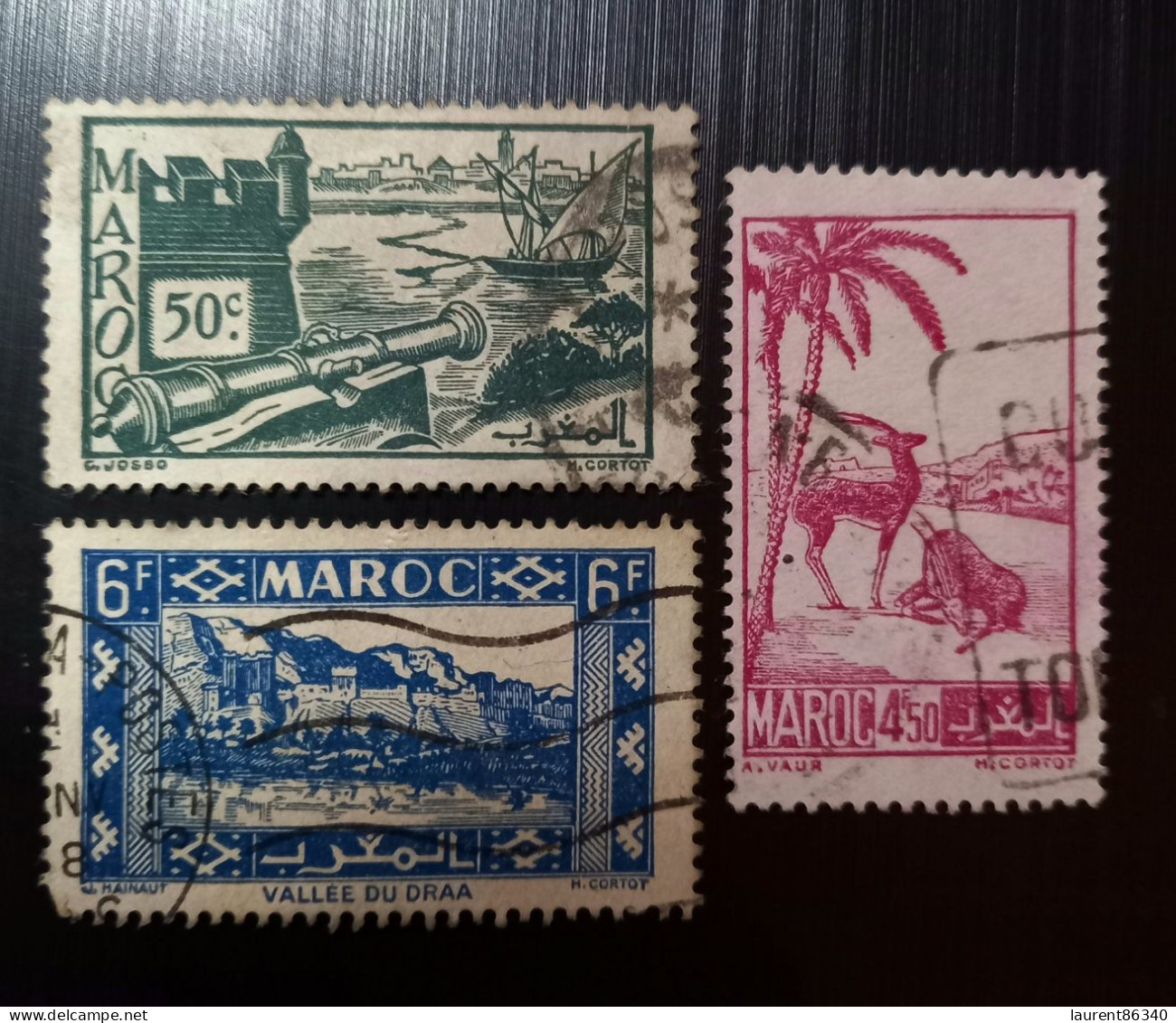 Maroc Poste Française 1945 Local Motives  Modèle: Cortot Gravure: C. Josso - Used Stamps