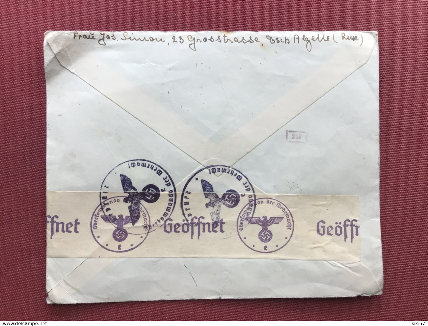 LUXEMBOURG Enveloppe 1940 Pour ÉPINAL - Ocupación