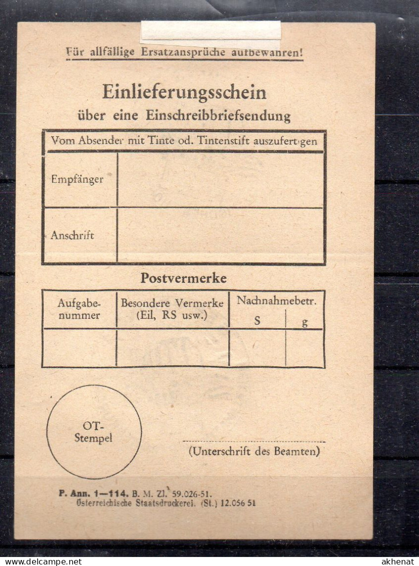 CLASSER - AUSTRIA 1952 , Annullo  SEMMERING 1 - Heiklimatischer Hohunkurort - Andere & Zonder Classificatie