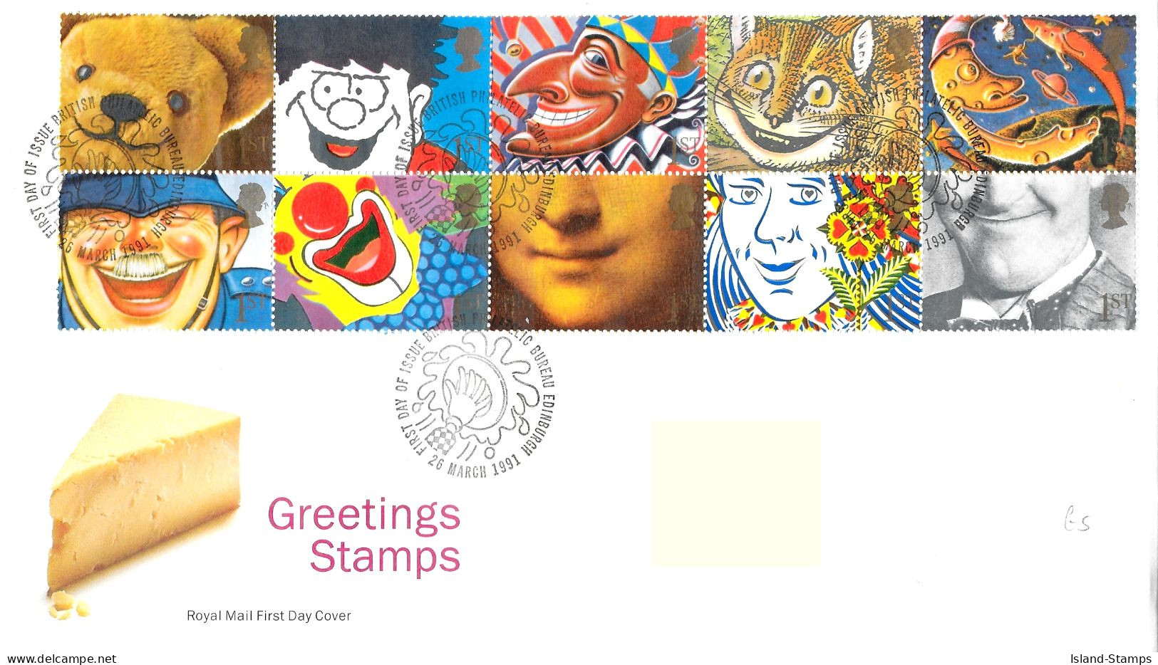 1991 Greetings Smiles Addressed FDC Tt - 1991-2000 Em. Décimales